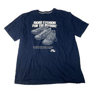 Nike More Cushion for The Pushing Mens XL T Shirt Blue